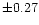 ${\pm 0.27}$