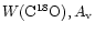 $W({\rm C^{18}O}),A_{\rm v}$