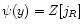 $\psi(y) = Z[j_R]$