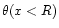 $\theta(x<R)$