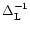 $\Delta_{\rm L}^{-1}$