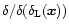 $\delta/\delta(\delta_{\rm L}({\vec x}))$