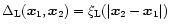 $\Delta_{\rm L}({\vec x}_1,{\vec x}_2)= \xi_{\rm L}(\vert{\vec x}_2-{\vec x}_1\vert)$