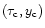 $(\tau_{\rm c},y_{\rm c})$