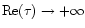 ${\rm Re}(\tau) \rightarrow +\infty$