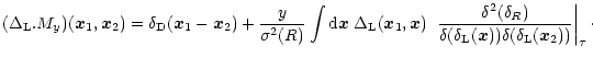 $\displaystyle %
(\Delta_{\rm L}. M_y)({\vec x}_1,{\vec x}_2) = \delta_{\rm D}({...
...{\rm L}({\vec x})) \delta(\delta_{\rm L}({\vec x}_2))} \right\vert _{\tau}\cdot$