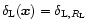 $\delta_{\rm L}({\vec x}) = \delta_{{\rm L},R_{\rm L}}$