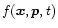 $f({\vec x},{\vec p},t)$