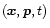 $({\vec x},{\vec p},t)$