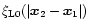 $\xi_{{\rm L}0}(\vert{\vec x}_2-{\vec x}_1\vert)$