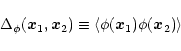 \begin{displaymath}%
\Delta_{\phi}({\vec x}_1,{\vec x}_2) \equiv \langle\phi({\vec x}_1) \phi({\vec x}_2) \rangle
\end{displaymath}