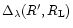 $\Delta_{\lambda}(R',R_{\rm L})$