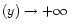 $(y) \rightarrow +\infty$