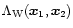 $\Lambda_{\rm W}({\vec x}_1,{\vec x}_2)$