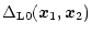 $\displaystyle %
\Delta_{{\rm L}0}({\vec x}_1,{\vec x}_2)$