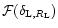 ${\cal F}(\delta_{{\rm L},R_{\rm L}})$