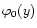 $\varphi_0(y)$