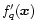 $f_q'({\vec x})$