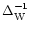 $\Delta_{\rm W}^{-1}$