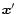 ${\vec x'}$