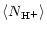 $\displaystyle %
\left\langle N_{{\rm H^{+}}}\right\rangle$