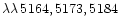 $\lambda\lambda\,5164,5173,5184$