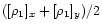 $([\rho_{1}]_{x} + [\rho_{1}]_{y} )/2$