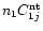 $n_1C^{\rm nt}_{1j}$