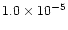 $1.0\times10^{-5}$