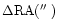 $\Delta {\rm RA} (\hbox{$^{\prime\prime}$ })$