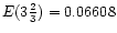 $E(3\frac{2}{3})=0.06608$