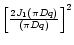 $\left [ \frac{2J_1(\pi Dq)}{(\pi Dq)} \right ]^2$
