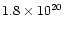 $1.8 \times 10^{20}$