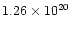 $1.26\times 10^{20}$
