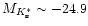 $M_{K^*_{\rm s}}\sim-24.9$