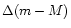 $\Delta (m-M)$