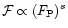 ${\cal F} \propto (F_{\rm P})^s$