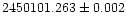 $2450101.263\pm 0.002$
