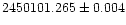 $2450101.265\pm 0.004$