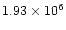 $1.93 \times 10^6$