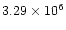 $3.29 \times 10^6$