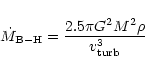 \begin{displaymath}%
\dot{M}_{\rm B-H}=\frac{2.5\pi G^{2}M^{2}\rho}{v_{\rm turb}^{3}}
\end{displaymath}