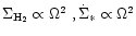 $\Sigma_{\rm H_{2}} \propto
\Omega^{2}\ ,\dot{\Sigma}_{*} \propto \Omega^{2}$