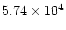 $5.74\times 10^4$