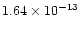 $1.64\times 10^{-13}$