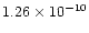 $1.26\times 10^{-10}$