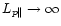 $L_{p\Vert}\to\infty$