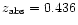$z_{\rm abs}=0.436$