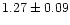 $1.27\pm0.09$