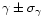 $\gamma\pm\sigma_{\gamma}$